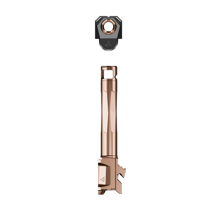 Radian - Radian Weapons Afterburner and Ramjet Combo Ported Barrel and Compensator for Glock Gen 6 19/45 Bronze - R0986
