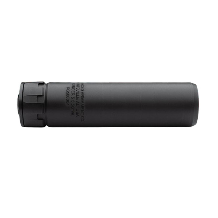 AAC - AAC Ranger 5 Direct Thread RBP Suppressor 6mm 1/2-28 Thread 1.375 HUB Thread Stainless Steel Black - 65018- BLK