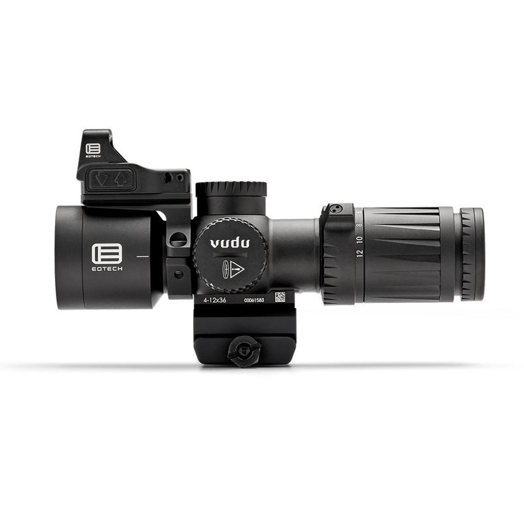 Eotech - EOTech Vudu Rifle Scope Package 4-12x36 36mm FFP MD5 Black with EFLX and Ring Mount - VDU4-12PKG2