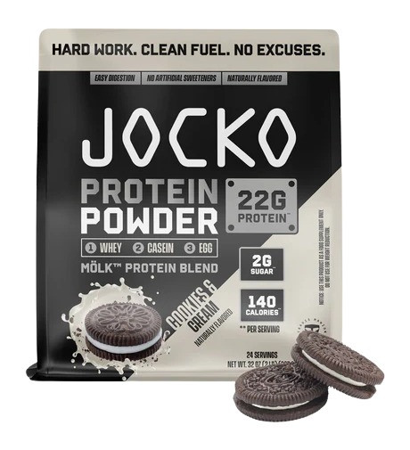 Jocko 29146 Cookies And Cream Protein Powder Bag