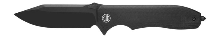 Sig Es 1bbts Black G10black Blade Drop Point