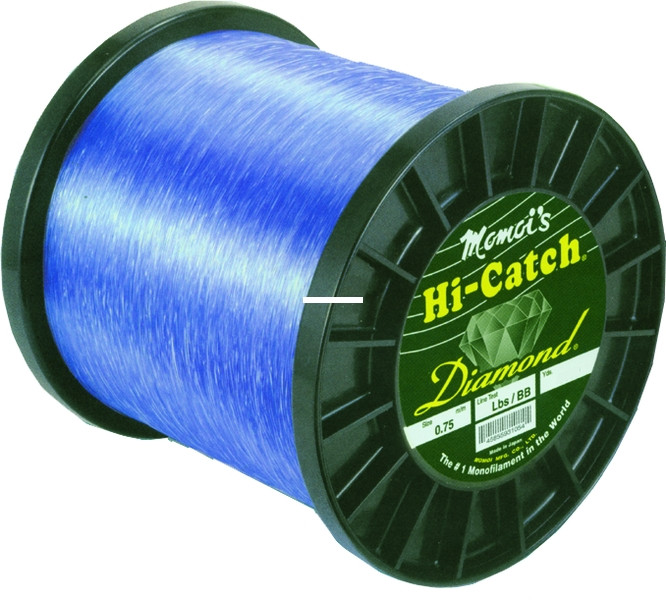 Diamond Hi Catch Nylon Mono, 100lb 2750yd Spool Bril Blue