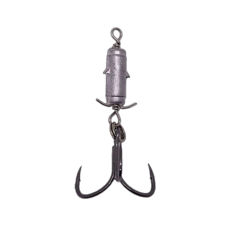 Duckett YEN Qwik Rig, 17mm 3/16oz #2 Treble 2pk