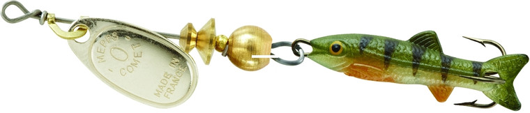 Mepps Comet Mino, 1/9oz Silver-Perch