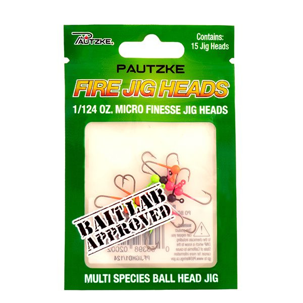 Pautzke Fire Jig Heads, 1/124 oz Assorted