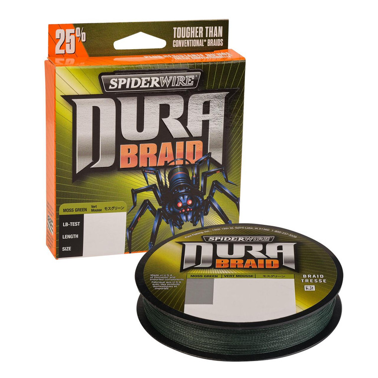 SpiderWire DuraBraid, 150 yd Moss Green 20 lb