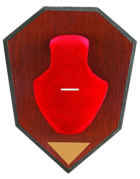Allen 561 Antler Mounting Kit, Wood - Grain Plaque, Red Skull Cover - 561