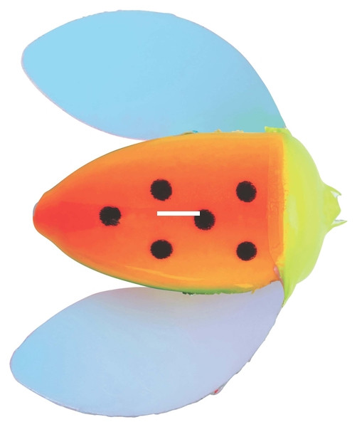 Yakima Spin-N-Glo B12, Fire Tiger Pearl Wing