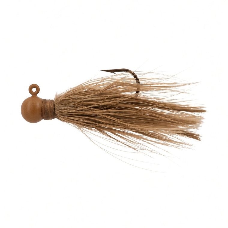 1/8 Oz Marabou Jigs-2pk - Brown