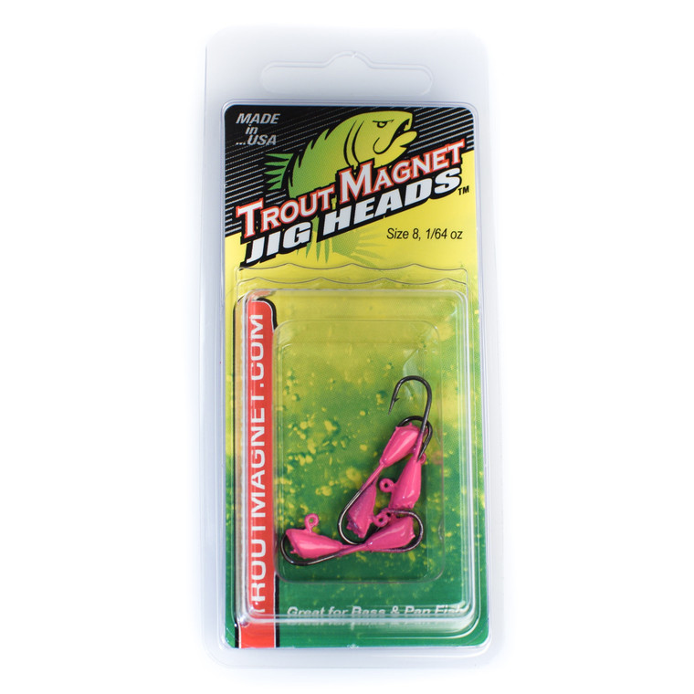 Leland's Lures Trout Magnet Jig Heads - Pink