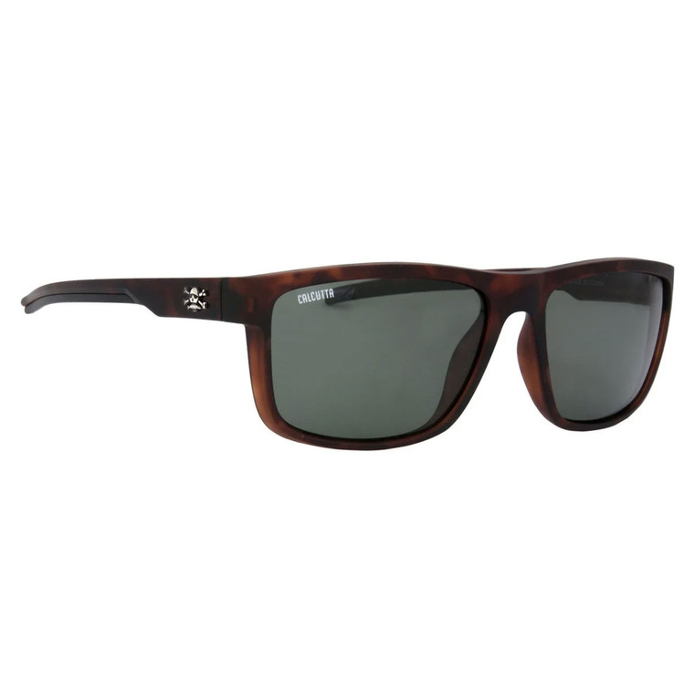 Calcutta Palma Sola Sunglass, Matte Tort Frame Gray Lens