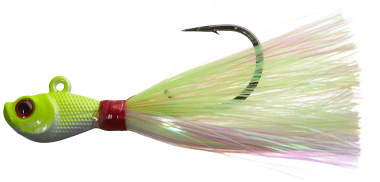 Intent Tackle Mylar Bucktail, 1/2oz 4/0 White/Cht