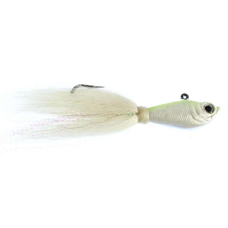 Spro Bucktail Jig, 1/4oz Glow 1pk