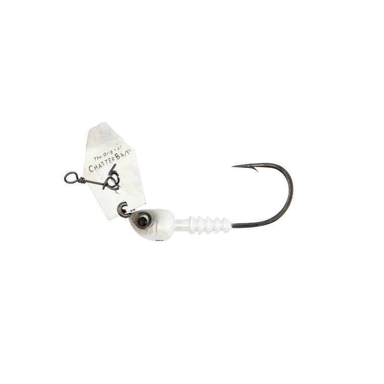 Z Man Barebonez Chatterbait, 1/4oz White/Silver