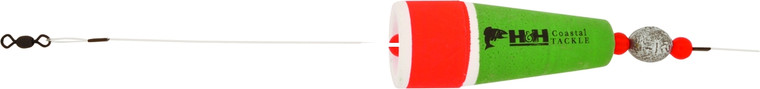 O & H - Coastal Popping Rig - Orgr 3in 1/2oz Mono 12ri