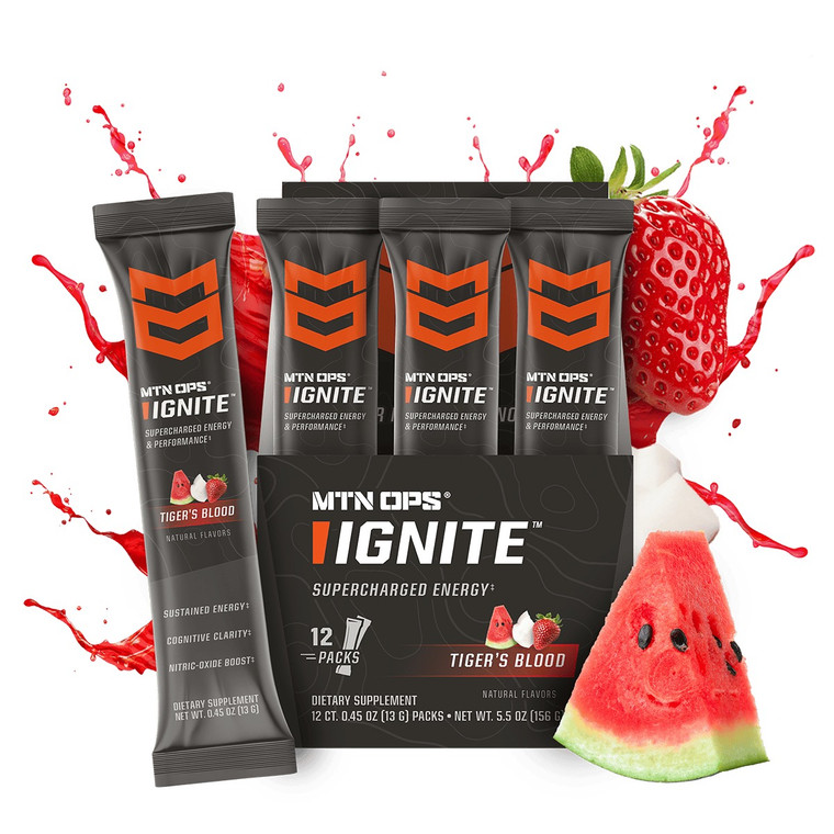 Mtn Ops 1104490312 Ignite Trail Pk Tiger Bld 12pk
