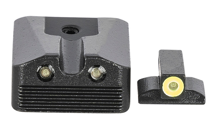 Meprolight Usa 412213121 Hyperbright Green Tritium Yellow Outline Black Frame Sight Kimber 1911 Wedge