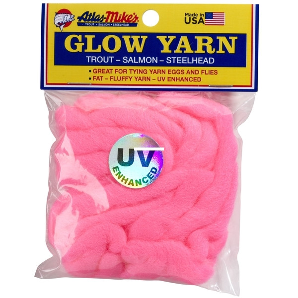 Atlas 77005 UV Glow Yarn 144" Hot - Pink - 77005