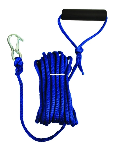 Attwood 11732-7 Launch Line - 5/16"x30'w/Snap Hook & Foam Grip Blk - 11732-7