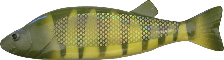 Bear Creek S-40FS Spearing Decoy 8" - Perch Natural Flash Scale - S-40FS