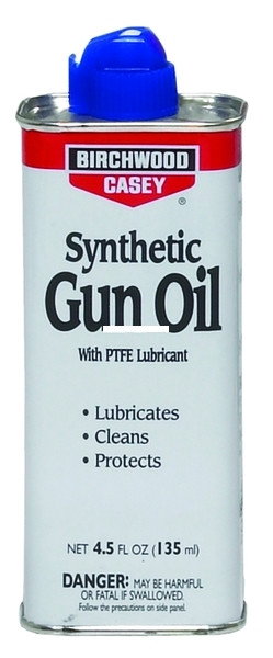 Birchwood Casey 44128 Synthetic Gun - Oil 4.5oz Spout Can State Laws Apply - 44128