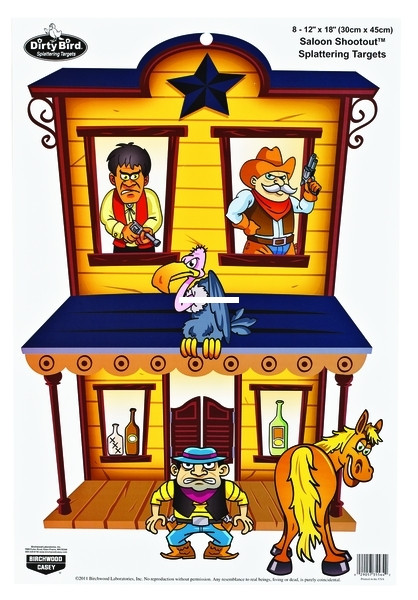 Birchwood Casey 35564 Pregame - Saloon Shootout 12x18 Splatter - 35564