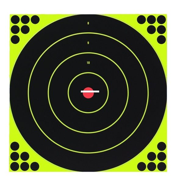 Birchwood Casey 34022 Shoot-N-C - Bullseye 12" Target 12/PK - 34022
