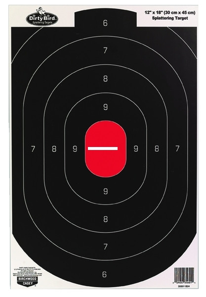 Birchwood Casey 35608 Dirty Bird - Multicolor Silhouette 12x18 8/PK - 35608