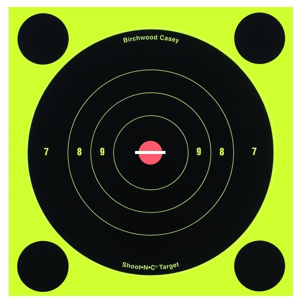 Birchwood Casey 34512 Shoot-N-C - 5-5" Bullseye Target 12/Pk - 34512