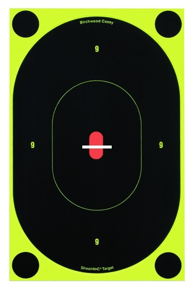 Birchwood Casey 34710 Shoot-N-C - Silhouette 7" Target 12/Pk - 34710
