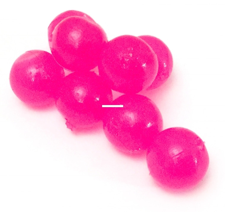 BnR Tackle SBCE16 Soft Beads, 16 mm - Cerise, Neutral Buoyancy, 10/pack - SBCE16