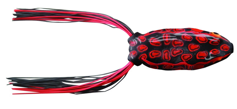 Booyah BYPC3905 Pad Crasher Hollow - Body Frog, 2 1/2", 1/2 oz, Kuro Frog - BYPC3905