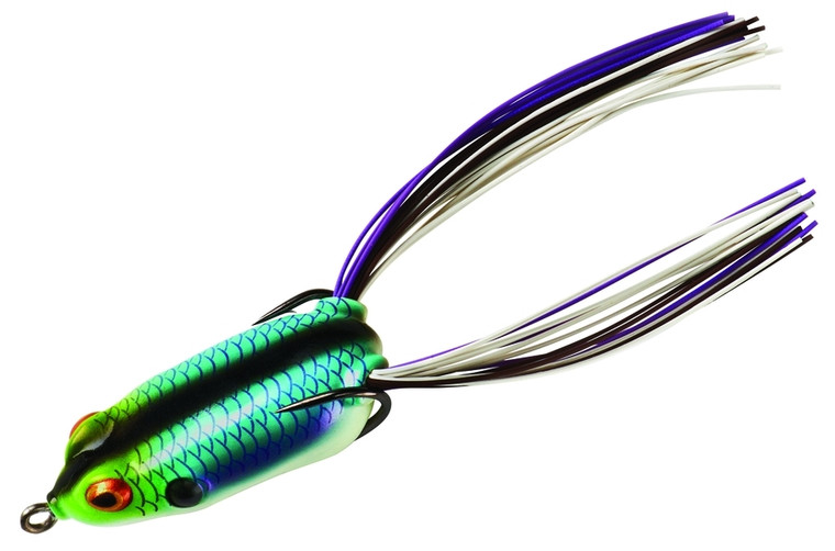 Booyah BYPC2908 Pad Crasher JR - Hollow Body Frog, 2", 1/4 oz, Aqua - BYPC2908