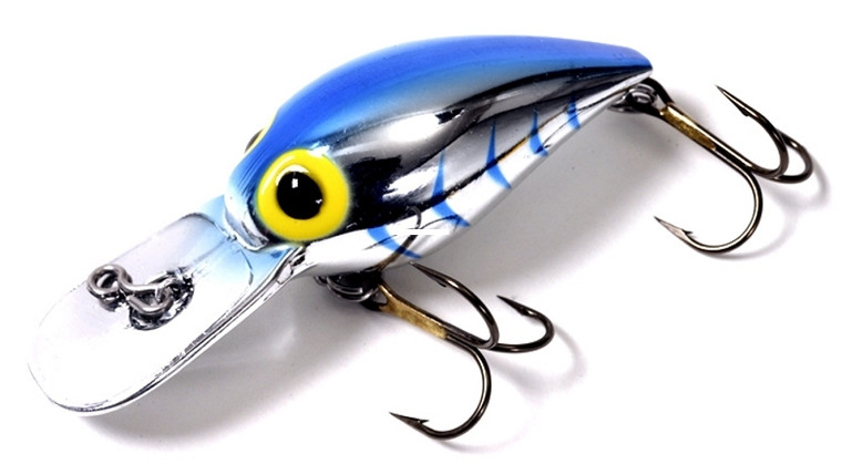 Brad's BW-35 Wiggler Crankbait, 3" - 3/8 oz, Metallic Silver with Blue - BW-35 Brad's BW-35 Wiggler Crankbait, 3" - 3/8 oz, Metallic Silver with Blue - BW-35