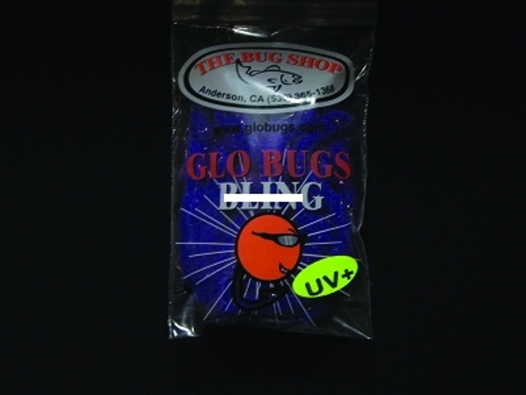 Bug Shop DARK PURPLE Glo Bugs Bling - Yarn, 5', 5/16" Diameter, Dark - DARK PURPLE