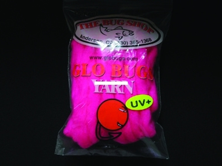 Bug Shop CERISE Glo Bugs Yarn, 15' - 5/16" Diameter, Cerise - CERISE Bug Shop CERISE Glo Bugs Yarn, 15' - 5/16" Diameter, Cerise - CERISE