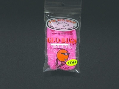 Bug Shop SHRIMP PINK Glo Bugs Bling - Yarn, 5', 5/16" Diameter, Shrimp - SHRIMP PINK