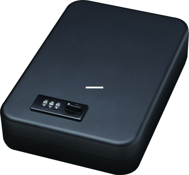 Bulldog BD1126 Personal Safe w/Stl - Combo Lock & Security Cble Blk Ext - BD1126