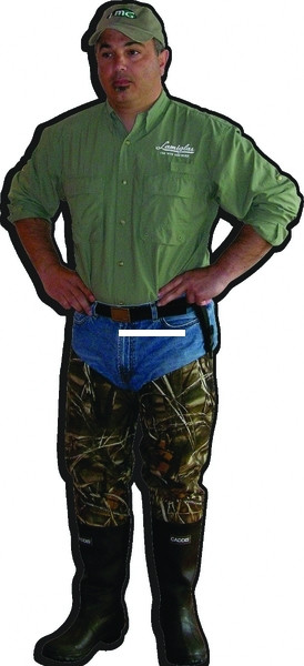 Caddis WFW4907W-8 Hip Boots Max5 2 - Ply Nylon/ Rubber 200Gr Sz8 - WFW4907W-8