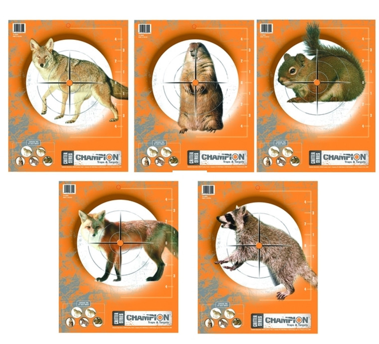 Champion 45781 Critter Series - Targets, 11"x14", 10 Pk - 45781