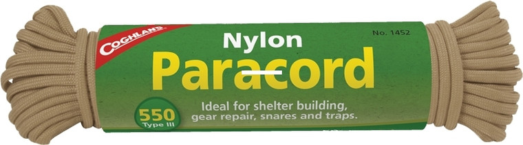 Coghlans 1452 Paracord 50' Tan - 1452