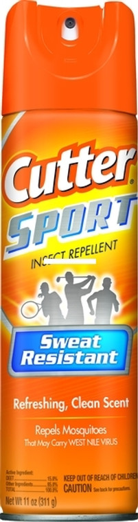 Cutter HG-96254 Sport Insect - Repellent, 15% DEET, 11 oz Aerosol - HG-96254 Cutter HG-96254 Sport Insect - Repellent, 15% DEET, 11 oz Aerosol - HG-96254