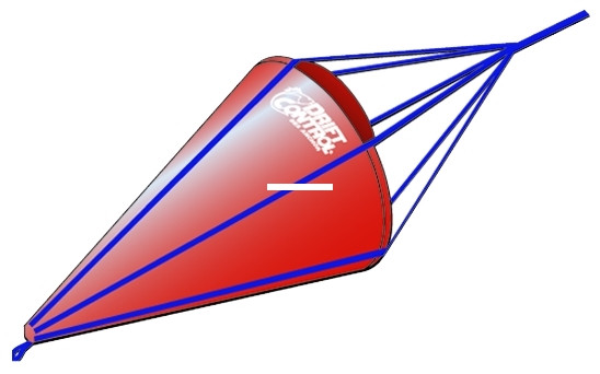 Drift Control DCMS48 Magnum Series - Drift Sock Up To 20' W/Harness Buoy - DCMS48