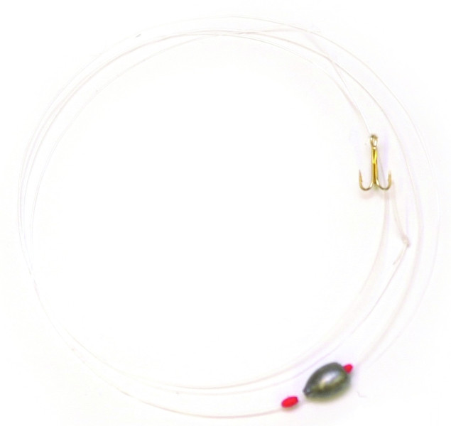 Eagle Claw 06040-014 Sliding Sinker - Rig W/ Treble Hook-14 - 06040-014