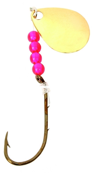 Eagle Claw 129H-6 2-Way Spinner - Rigs 4Pk Sz6 Bronze Baitholder - 129H-6