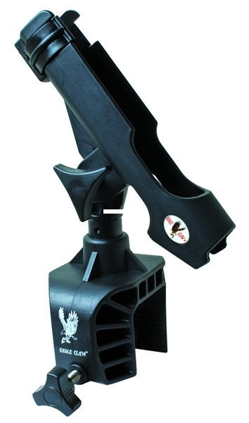 Eagle Claw AABRH Deluxe Rod Holder - Alum Boat Clamp on - AABRH