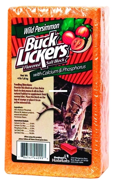 Evolved 44099 Buck Licker Wild - Persimmon 4lb Block - 44099