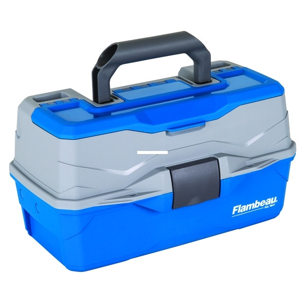 Flambeau 6382TB 2-Tray Hard Tackle - Box-Blue - 6382TB
