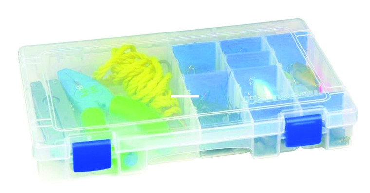 Flambeau 4004 Tuff-Tainer 4-Fixed - Comps w/Dividers 11x7.25x1.75"w/Zeru - 4004