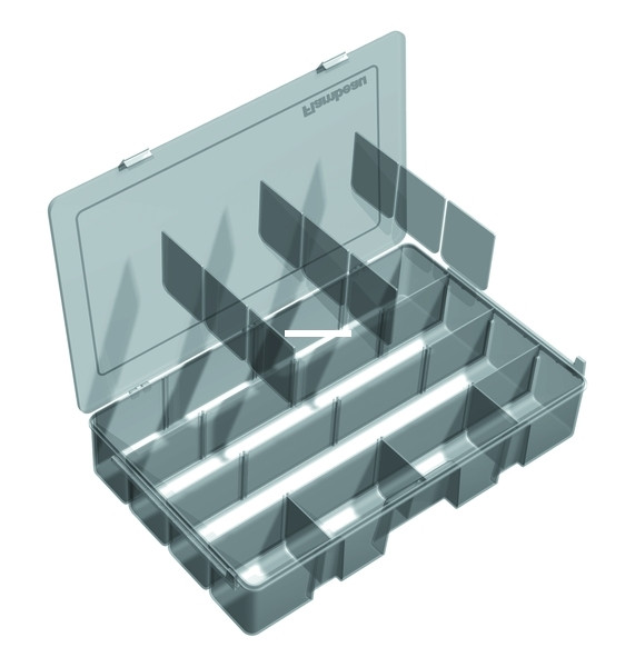 Flambeau 7004R Tuff-Tainer Double - Deep 3x16x9" 4-Comps w/Zerust - 7004R